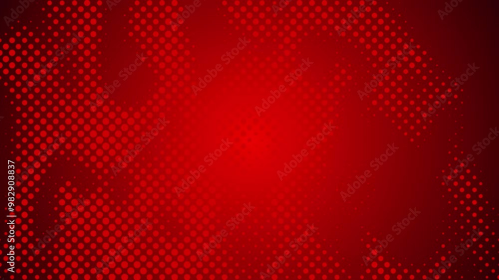 Poster abstract glowing yellow color halftone motion background. moving dots seamless loop. abstract animat