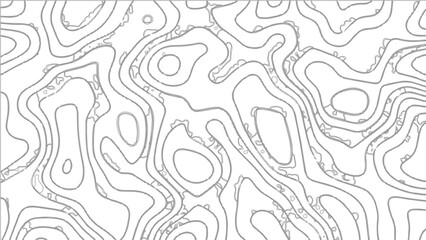 Topography vector background, banner. Imitation of a geographical map, contour lines. Modern design with topographic wavy pattern design.paper texture Imitation of a geographical map shades.Technology