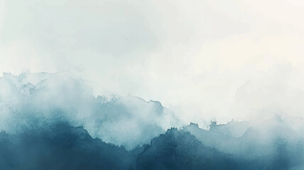 Abstract horizontal watercolor background. Hand drawn vector texture. Brush stroked painting pastel color watercolour