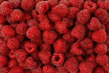 Tasty fresh raspberry as a background.