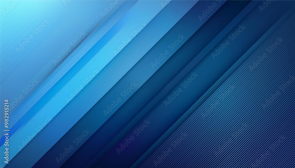 Poster dark blue abstract background with simple transparent diagonal white shadows. abstract background wi