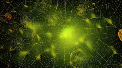 lime spider webs illustration or lime cobwebs illustration