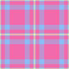 Madras vector fabric background, straight texture seamless tartan. Artistic check pattern textile plaid in light and pink colors.