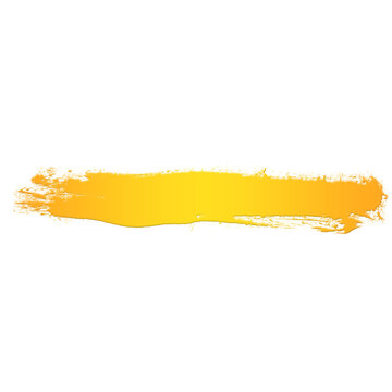 Yellow Paint Brush Stroke
