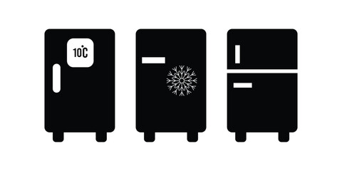 refrigerator appliance kitchen icon . freezer fridge icon. vector freezer icon isolated background eps 10.