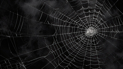 Naklejka premium dark white spider webs illustration or dark white cobwebs illustration
