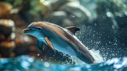 Dolphins are intelligent and social marine mammals known for their playful behavior and remarkable communication skills. Belonging to the family Delphinidae, dolphins are found in oceans and rivers. 