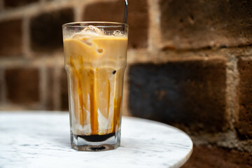 Coffee caramel macchiato