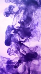 Purple Smoke on White Background, Abstract Image, Texture, Pattern Background, Wallpaper, Cover and Screen of Smartphone, PC, Laptop, 9:16 and 16:9 Format