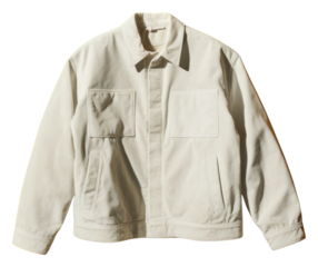 PNG Corduroy jacket sleeve white coathanger.