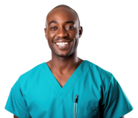 PNG Male nurse smiling adult white background.