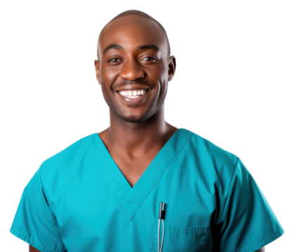PNG Male nurse smiling adult white background.