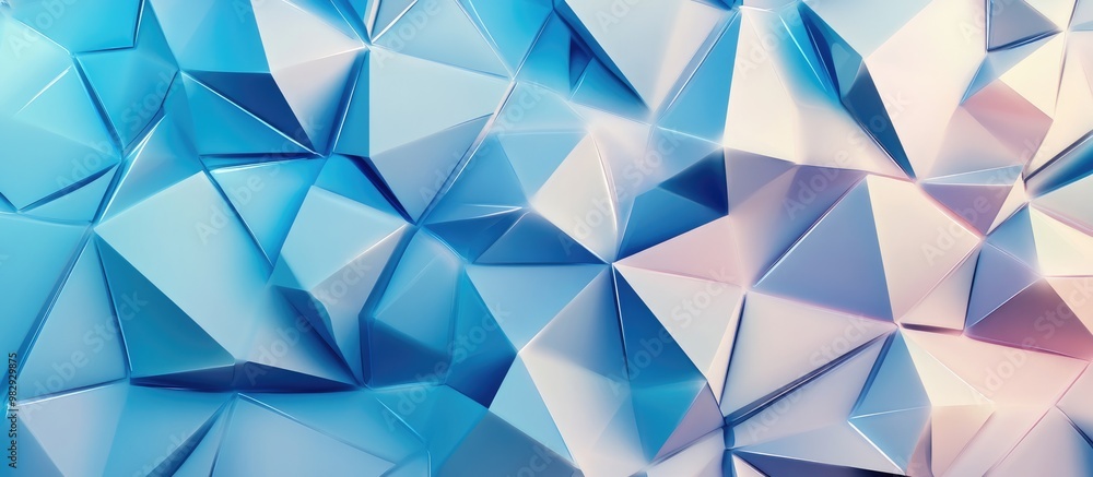 Poster abstract low poly triangle pattern backdrop
