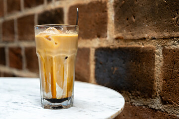 Coffee caramel macchiato