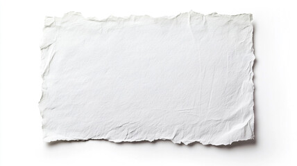 Obraz premium A blank white sheet of paper isolated on a white background.