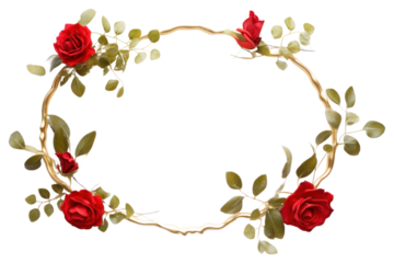 Flower rose jewelry wreath.