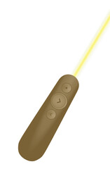 Brown laser pointer. vector illustration