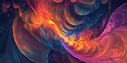 Obraz premium Abstract fractal art background suitable for creative designs Ideal decoration for desktop wallpapers posters booklets and cards Psychedelic prints for clothing and t shirts