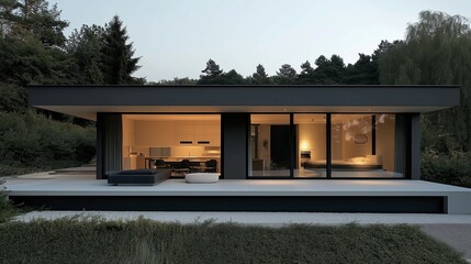 Fototapeta premium A minimalist modern home