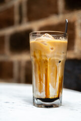 Coffee caramel macchiato