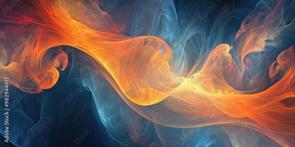 Poster abstract fractal background for creative design projects