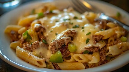 Fototapeta premium Italian pasta with beef