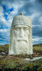 Drone a frame of high above a fortress Rusokastro	
