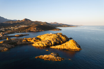 sunset in the mountains