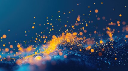 Abstract 3D Rendering Of Small Particles Merging Into A Single Banknote Investment And Financial Growth Concept