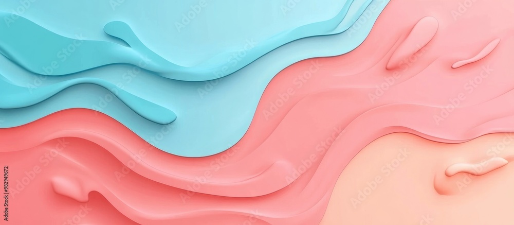 Aufkleber abstract background with 3d liquid shapes and gradient fluid
