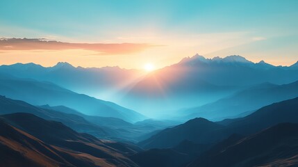Fototapeta premium A dawn landscape