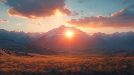 Obraz premium A dawn landscape