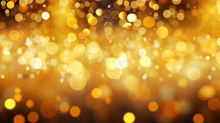 Fototapeta premium Blur bookeh gold lights or flashes on a colorful color background