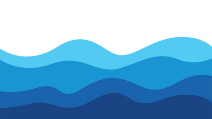 Abstract blue background. wave modern