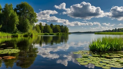 Peaceful Lake Reflection