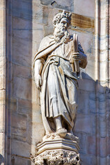 Exterior of the Milan Cathedral church of Milan, Lombardy, Italy