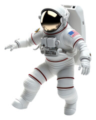 PNG Space astronaut cartoon white background.
