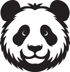Panda vector silhouettes illustration design