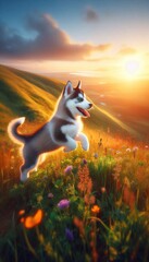 Fototapeta premium Husky