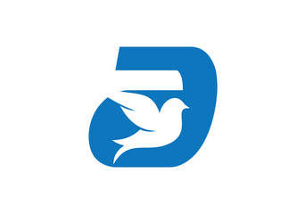 this is a creative  letter A and added birds logo design for your business.