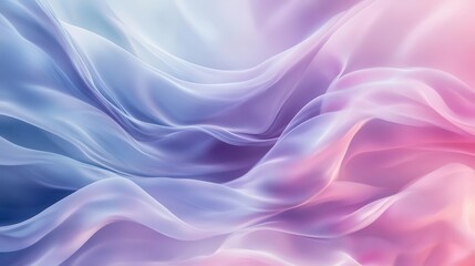 Fototapeta premium ethereal pastel waves flow across canvas soft gradients blend seamlessly creating a dreamy abstract background serene color palette evokes tranquility and harmony