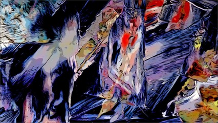 abstract background wallpaper. Modern motif visual art. Mixtures of oil paint. Trendy hand painting canvas. Wall decor and Wall art prints Idea. 3D Texture. Art object	
