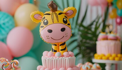 Vibrant children   s party arrangement featuring themed decorations for ultimate fun and engagement