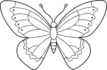 Fluttering Fun Butterfly Vector Pages for Creative Minds