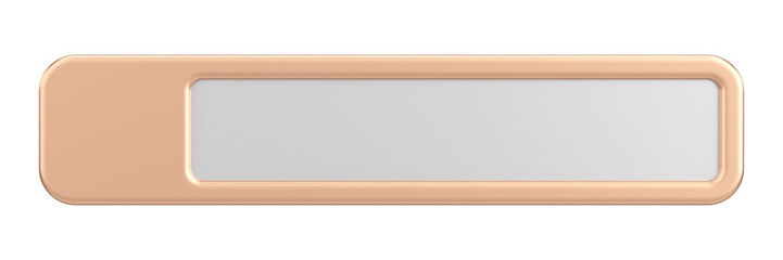 Profile tab. Social media profile. 3D illustration.