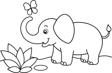 Tiny Trunk Tales Explore the World of Cute Elephants in Vector
