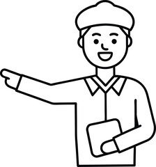 Team Direction Adventures Vector Art for Creative Coloring
