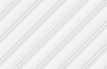 Obraz premium Abstract white 3D background. Two rectangles leaning shape overlap. Design for banner, poster, brochure element. Vector illustration.