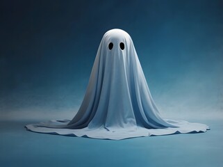 White Ghost in Blue Fog