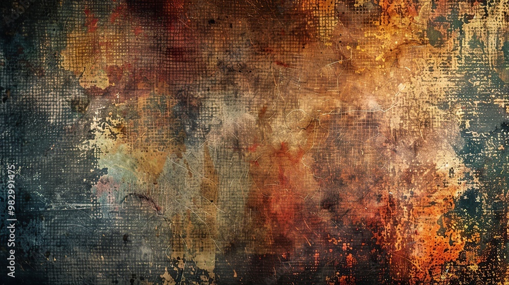 Aufkleber high-resolution image of a grunge texture with scratches and color variations